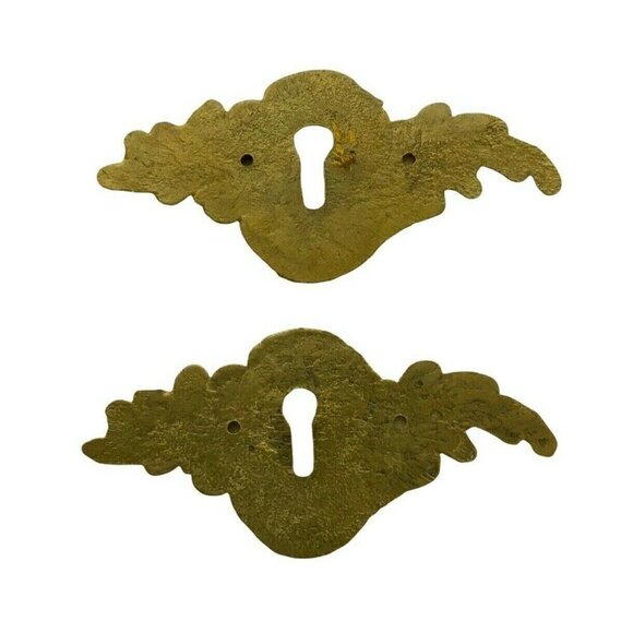 Brass Metal Furniture Embellishments Set Of 5 Vintage Decorative Hardware Pieces - Picture 10 of 10